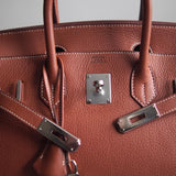 Bolsa Hermès Birkin 30 Togo Barenia com Ferragens Palladium