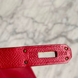 Bolsa Hermès Birkin 35 Epsom Clemence com Ferragens Douradas