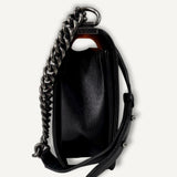 Bolsa Chanel Boy Striped Preta Média