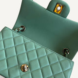 Bolsa Chanel Double Flap Light Green