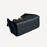 Bolsa Chanel 25 Mini Caviar Preta com Ferragens Douradas