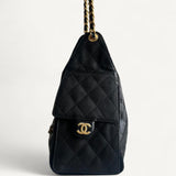Bolsa Chanel 25 Small Preto com Ferragens Douradas