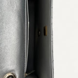 Bolsa Chanel Mirror Backpack w/ Star Coin Calfskin Prata