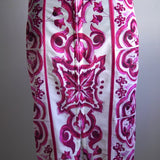 Saia Dolce & Gabbana Majolica-Print Marquisette Lápis