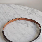 Cinto Hermès Kelly 18 Epsom Silver com Ferragens Palladium