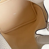 Bolsa Hermès Picotin 18 Clemence Nata com Ferragens Palladium