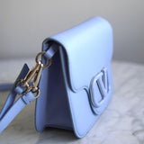Bolsa Valentino Vsling Calfskin Light Blue Small