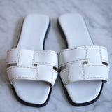 Sandália Hermès Idioma Branca