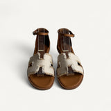 Sandalia Hermès Santorini Beige / Naturel
