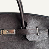 Bolsa Hermès Birkin 40 Togo Brow com  Ferragens Palladium