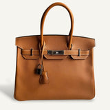 Bolsa Hermès Birkin 30 Epsom Toffee com Ferragens Palladium