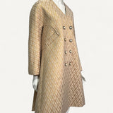 Casaco Valentino Metallic V-Logo Dourado