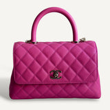 Bolsa Chanel Tiracolo Classic Top Handle Rosa
