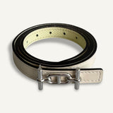 Cinto Hermès Reversible 13mm Gamma Gold| Noir com Ferragens Palladium