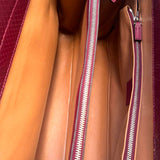 Bolsa Gucci Zumi Phyton Burgundy com Ferragens Prateadas