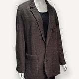 Blazer Missoni em Lã Xadrez Bege
