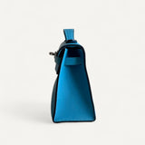 Bolsa Hermès Kelly Pochette Zanzibar com Ferragens Palladium