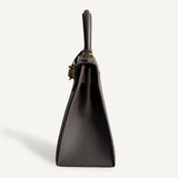 Bolsa Hermès Kelly 28 Epsom Gris Etain com Ferragens Gold