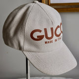 Boné Gucci Logo Baseball Marrom I Bege