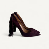 Scarpin Aquazzura Firenze Wild Thing Camurça Vinho