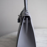 Bolsa Hermès Kelly 25 Epsom Gris Pantin com Ferragens Palladium