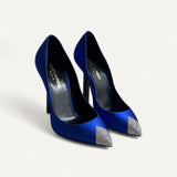 Scarpin Saint Laurent Satin Tower Pump