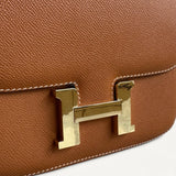 Bolsa Hermès Constance 18 Epsom Gold com Ferragens Gold