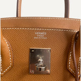 Bolsa Hermès Birkin 30 Epsom Sellier Gold com Ferragens Palladium