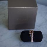 Pulseira Bvlgari Serpenti Viper Rose Gold com Pavê de Diamantes e Pedra em Ônix