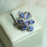 Anel Diamantes Cachos e Gotas P5 - 4,01CT