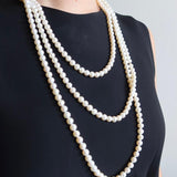 Colar Tiffany Essential Pearls em Ouro Branco em Pérolas
