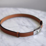 Cinto Hermès Kelly Epsom Gold com Ferragens Palladium
