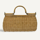 Bolsa Dolce & Gabbana Sicily Medium em Ráfia