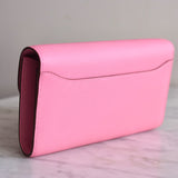 Bolsa Hermès Constance Wallet To Go Epsom Rose Azalee com Ferragens Palladium