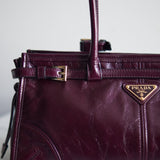 Bolsa Prada Bonnie Média Burgundy