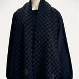 Cachecol Louis Vuitton Monograma Preto