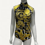 Body Versace Savage Barroco Black an Yellow