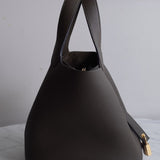 Bolsa Hermès Picotin 18 Clemence Vert Loden com Ferragens Gold