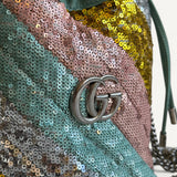 Bolsa Gucci Marmont Sequin Bucket Glitter