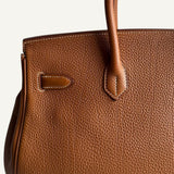 Bolsa Hermès Birkin 35 Togo Gold com Ferragens Palladium