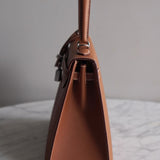 Bolsa Hermès Kelly 25 Epsom Sellier Gold com Ferragens Palladium