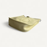 Bolsa Hermès Mini Evelyne Clemence Jaune Milton com Ferragens Palladium