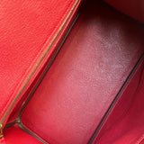 Bolsa Hermès Birkin 30 Rouge Fiv com Ferragens Gold