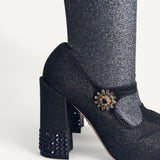 Bota Dolce & Gabbana Preta com Glitter