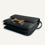 Bolsa Hermès Constance 18 Swift Vert Mangrove com Ferragens Permabrass