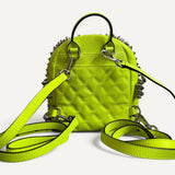 Mochila Philipp  Plein Mini Verde  Neon com Spikes
