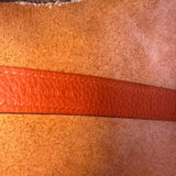 Bolsa Hermès Picotin 18 Clemence Orange com Ferragens  Palladium