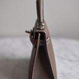 Bolsa Hermès Mini Kelly Epsom Etoupe com Ferragens Palladium