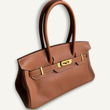Bolsa Hermès Birkin Shoulder Light 29 Evercolor Gold com Ferragens Gold