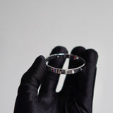 Pulseira Cartier Love Clássico 4 Diamantes Em Ouro Branco